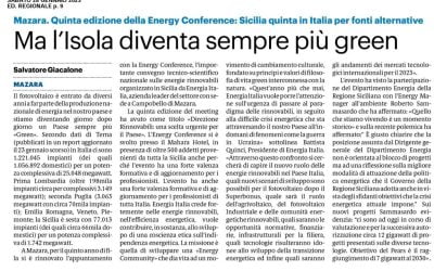 Giornale di Sicilia – Ma l’Isola diventa sempre più green