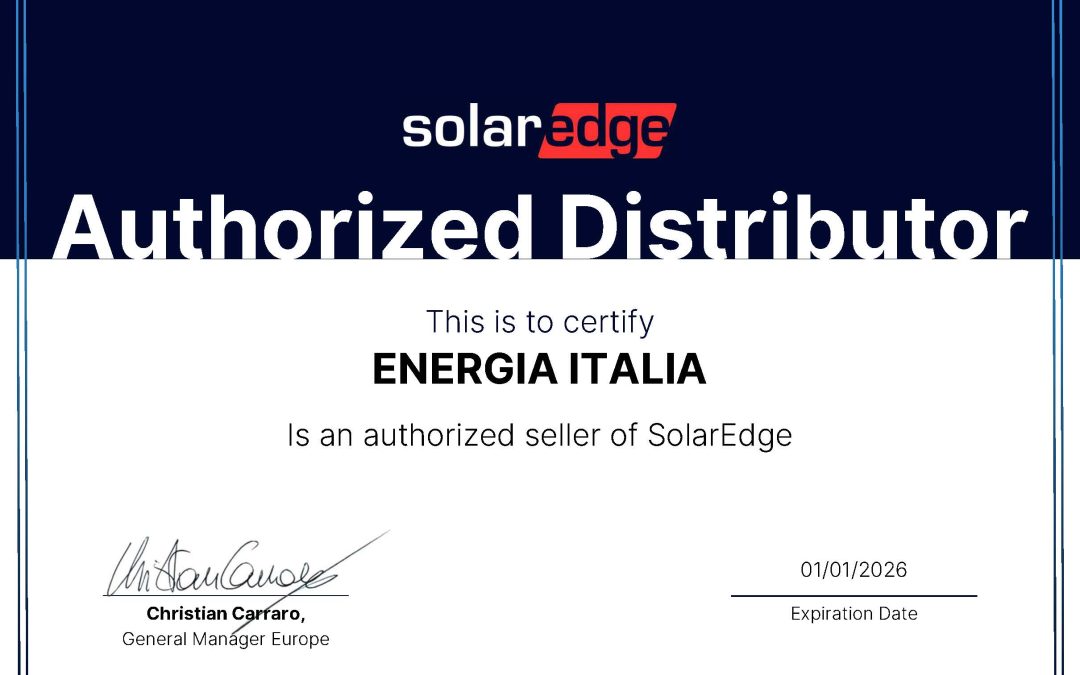 Authorized Distributor ENERGIA ITALIA