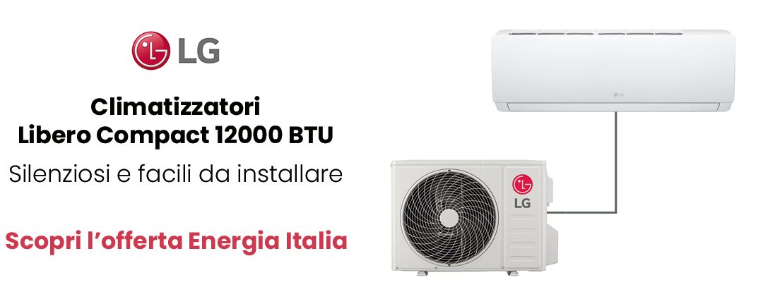 Climatizzatore LG Libero Compact 12000 BTU: efficienza, compattezza e comfort per installatori